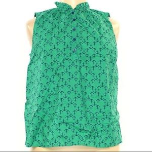 Sz petite xl Talbots sleeveless blouse euc